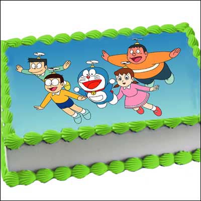 "Doreman and Team - 2kgs (Photo cake) - Click here to View more details about this Product